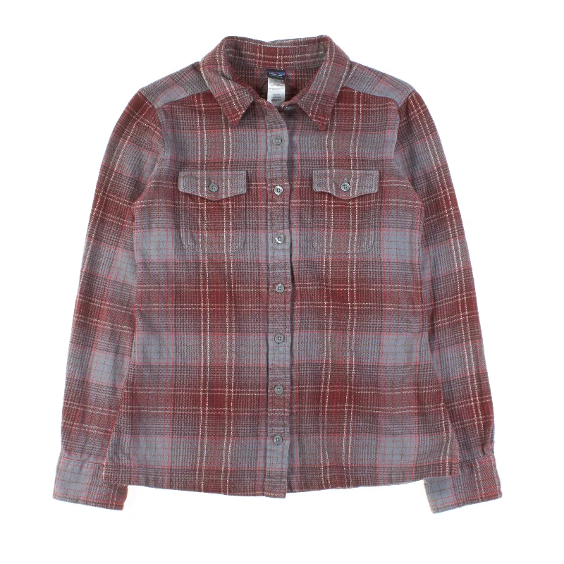 W's Long-Sleeved Fjord Flannel Shirt Hooded Caped Shawl Collar