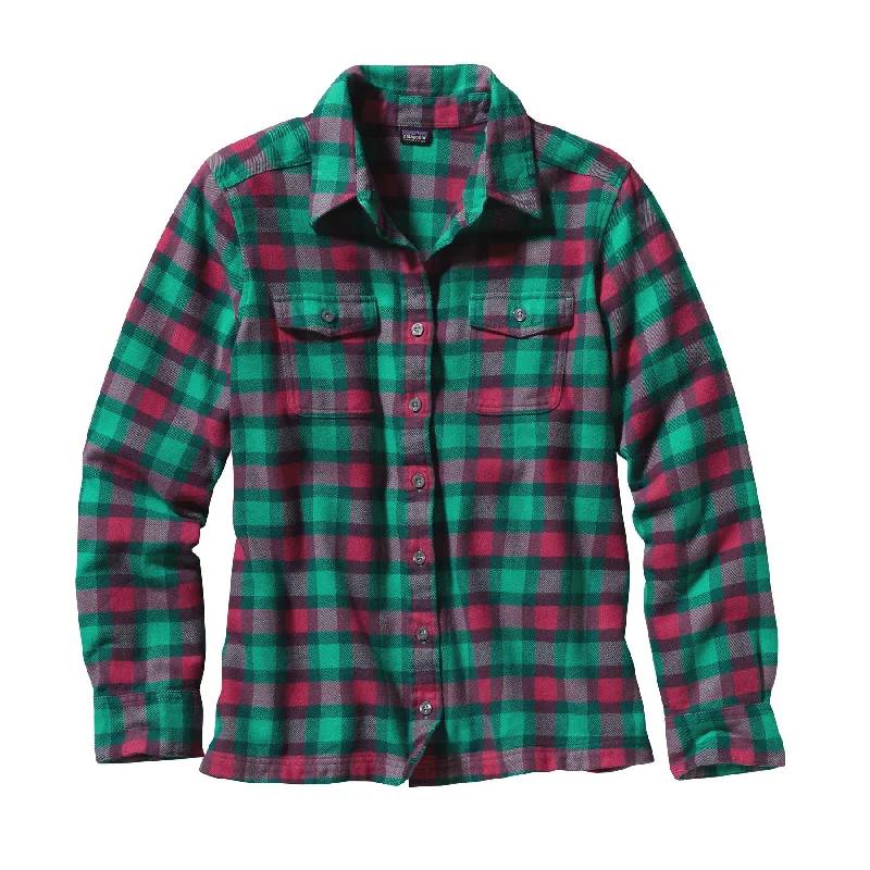 W's Long-Sleeved Fjord Flannel Shirt Chenille Blend Fleece Blend Nylon Blend