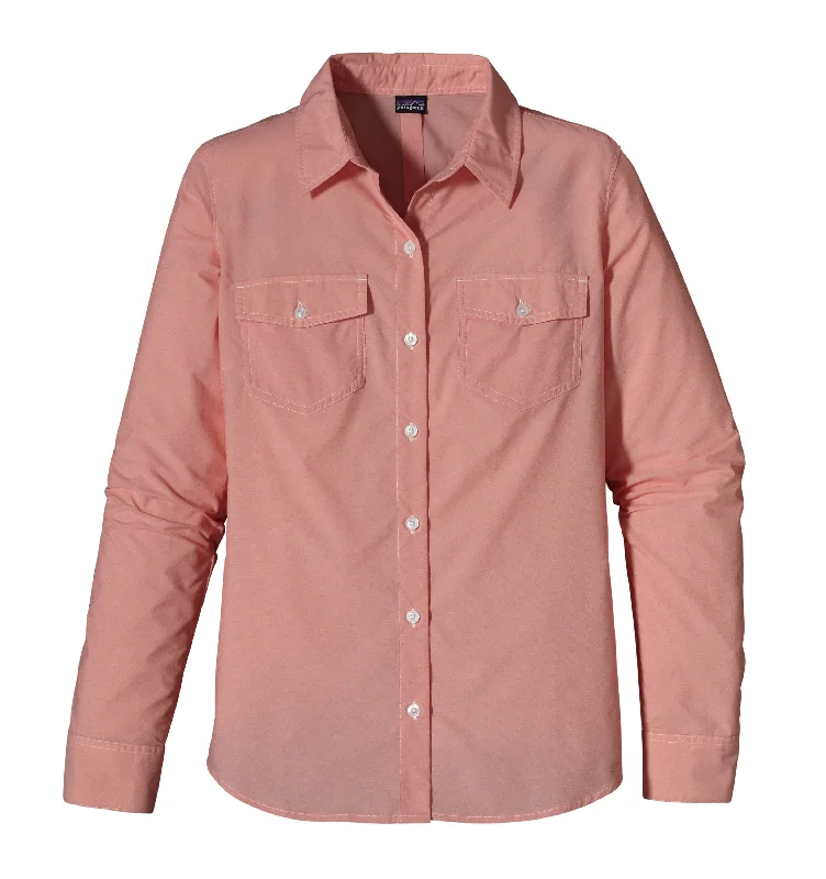 W's Long-Sleeved Overcast Shirt Mesh Blend Leather Blend Suede Blend