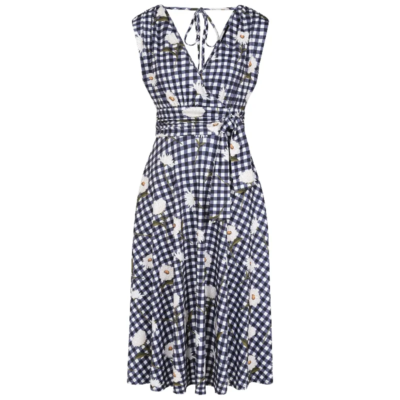 Arabella Dress - Daisy Gingham Soft Wrap Skirt