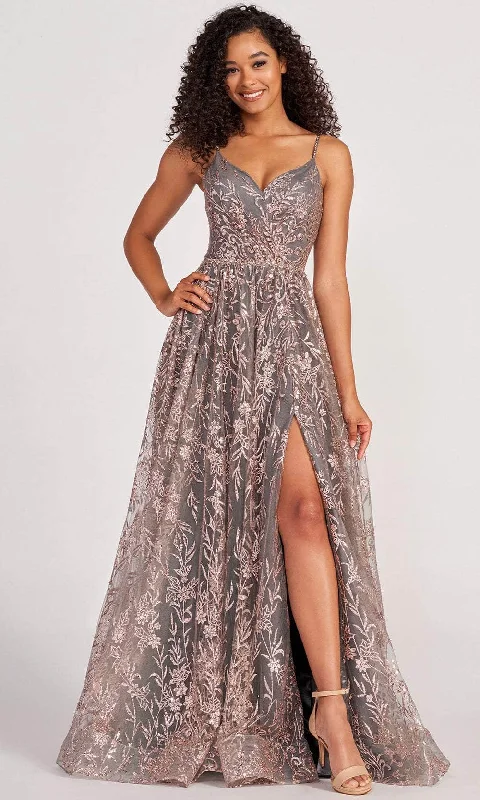 Colette for Mon Cheri CL2022 - Sequin A line Prom Dress Comfortable Floral Skirt