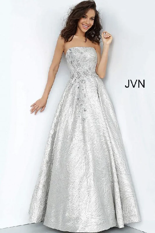 Jovani 02323 Long Formal Prom Gown Fun Floral A-Line
