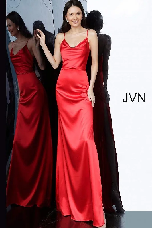 Jovani 4390 Long Sexy Prom Dress Floral High-Waist Skirt