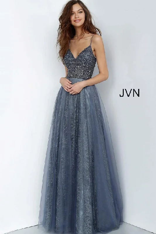 Jovani 2550 Long Formal Prom Dress Elegant Floral Skirt