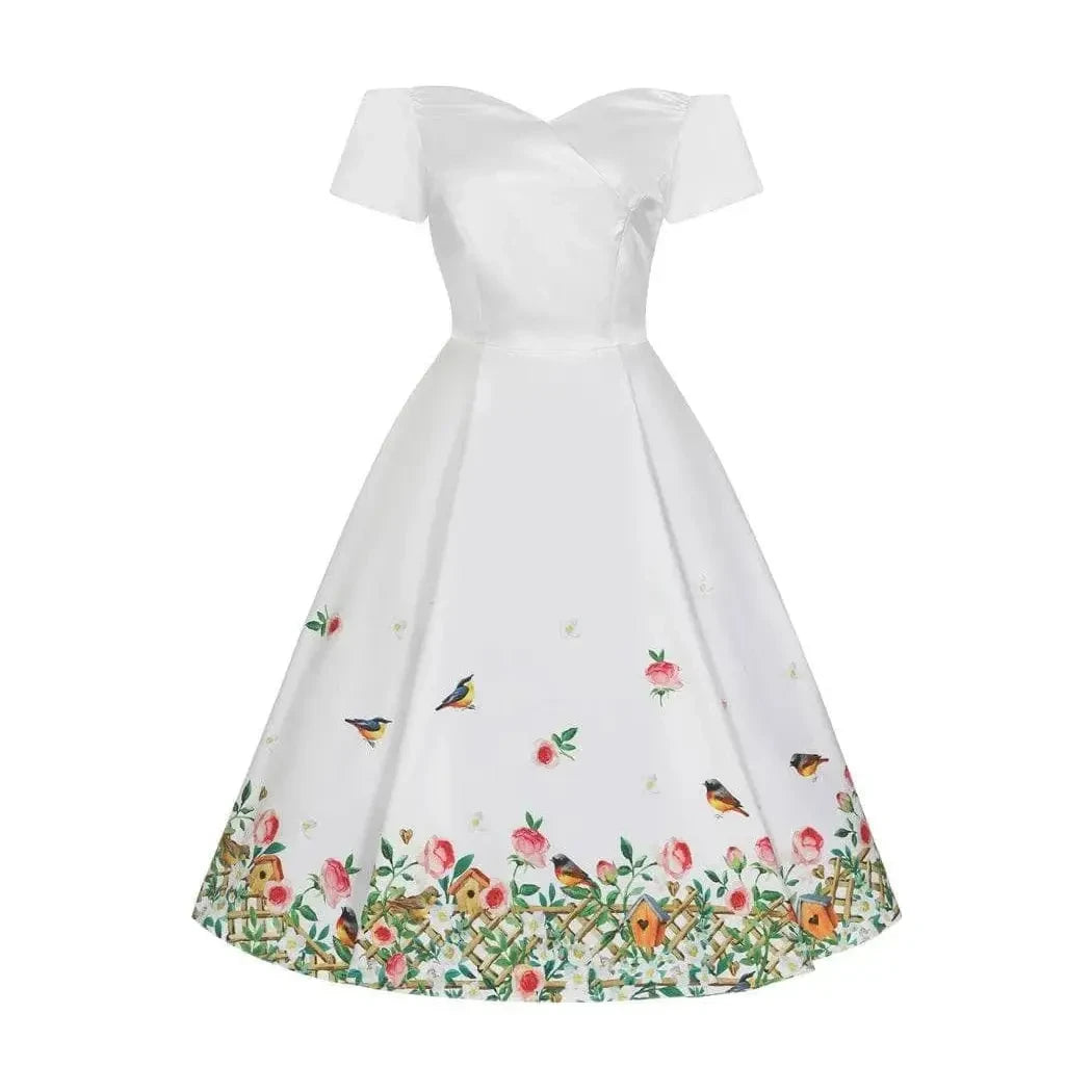 Liliana Dress - Spring Garden Pretty Floral Design