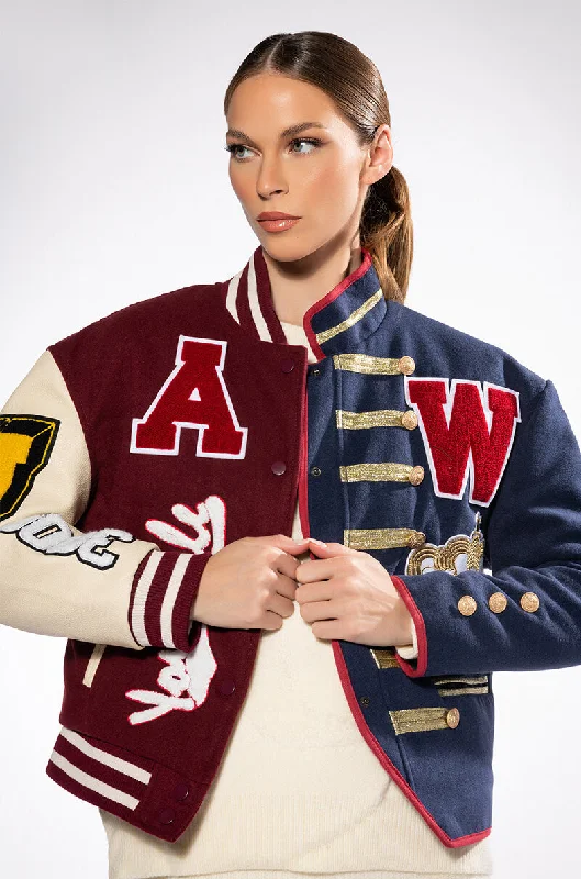 ACADEMY BOMBER WITH DETACHABLE TRENCH Fleece Jacket Down Jacket Parka