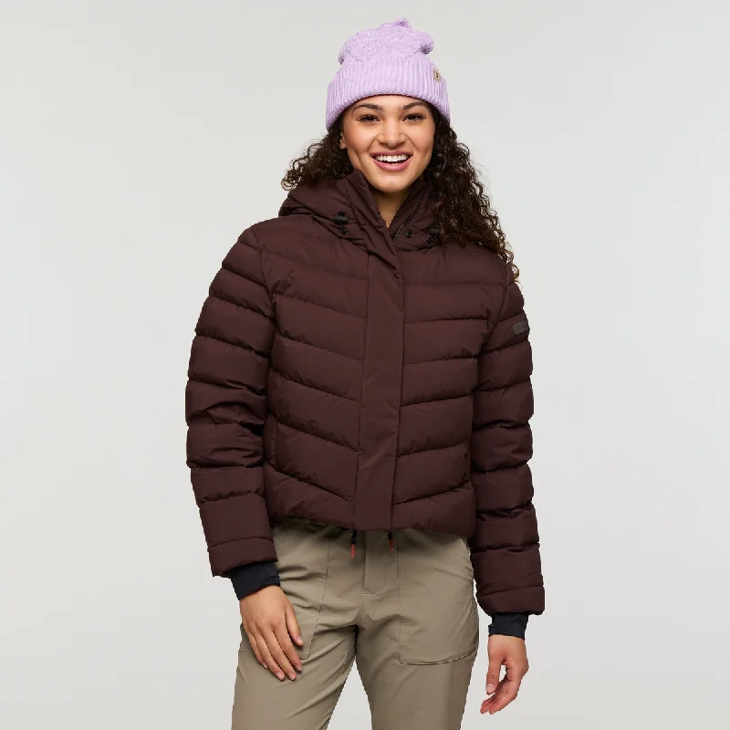 Alivio Down Jacket- Women's Fuzzy Sherpa Pullover