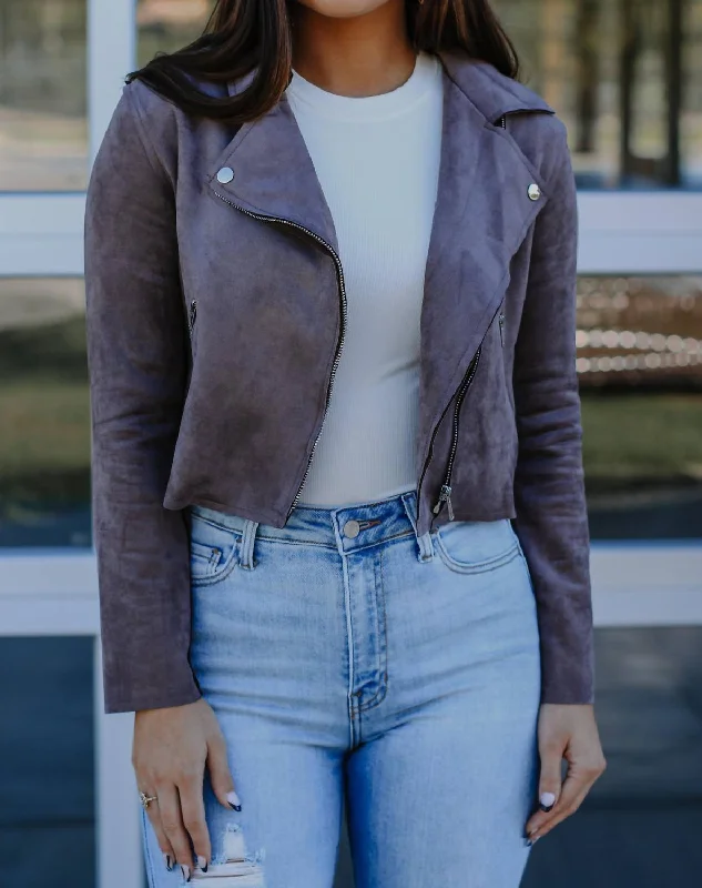 All Or Nothing Moto Jacket In Taupe Insulated Jacket Fitted Jacket Loose Jacket