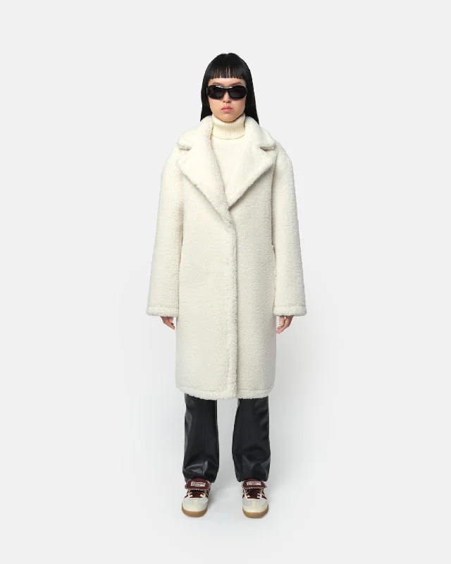Anei Coat Blanc Warm Hooded Poncho