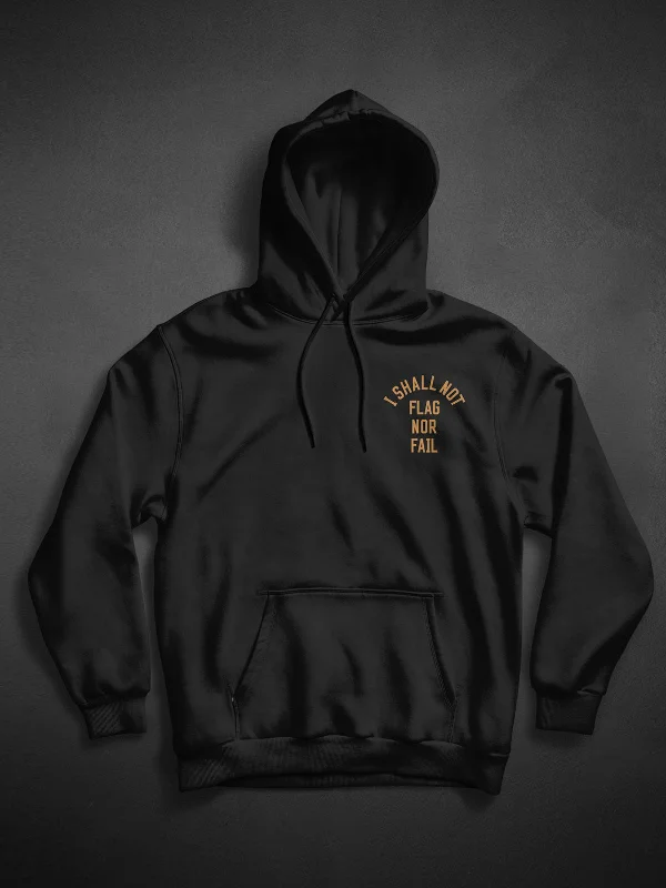 ANTHEM HOODIE- BLACK/BROWN Puff Sleeve Overcoat