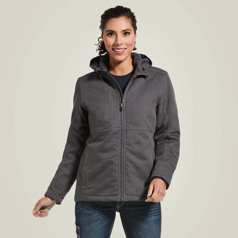 Women's Rebar DuraCanvas Insulated Jacket Anorak Shell Jacket Lightweight Jacket