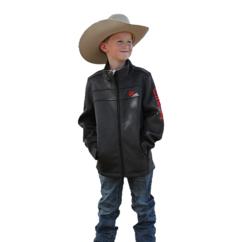 Cinch® Boy's Charcoal Bonded Sweater Jacket MWJ5080001 Parka Anorak Hoodie