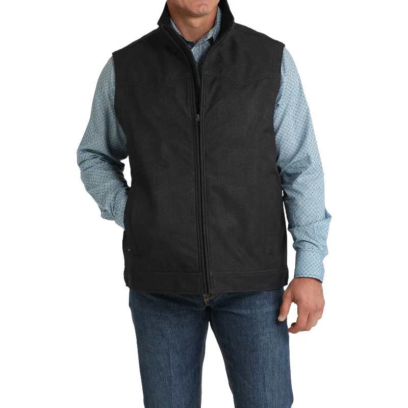 Cinch Mens Charcoal Conceal Carry Bonded Vest MWV1592003 Vest Waistcoat Gilet