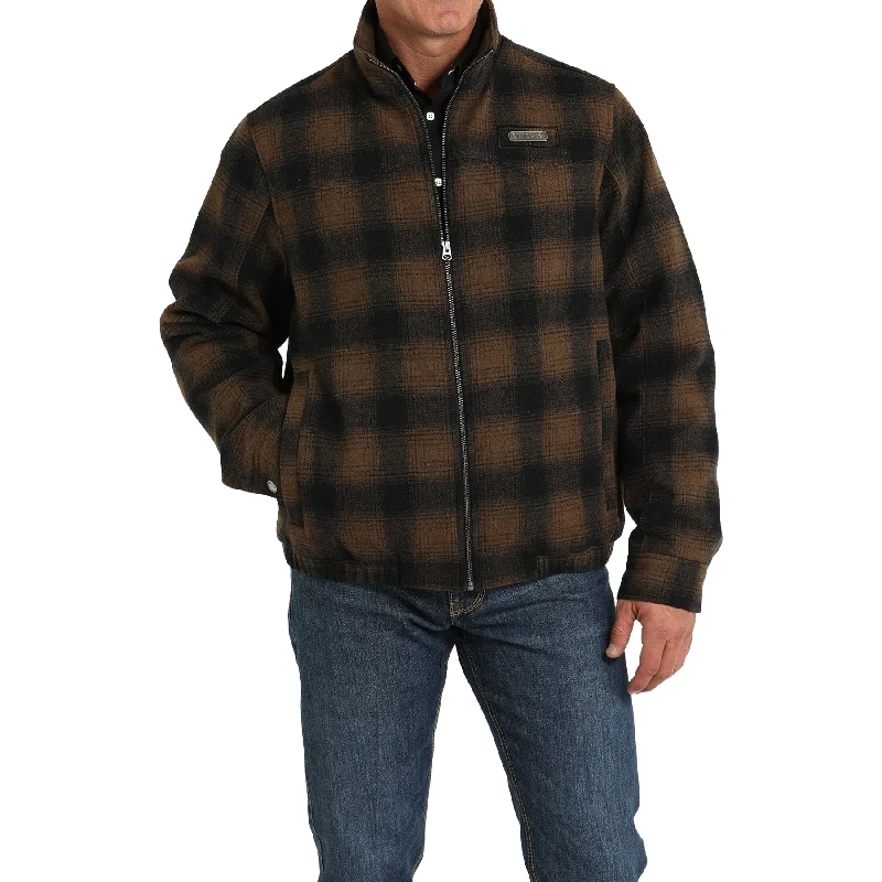 Cinch Men's Concealed Carry Wooly Blanket Lined Brown Jacket MWJ1590004 Cotton Linen Terry Cinch Men's Concealed Carry Wooly Blanket Lined Brown Jacket MWJ1590004 Cotton Linen Terry