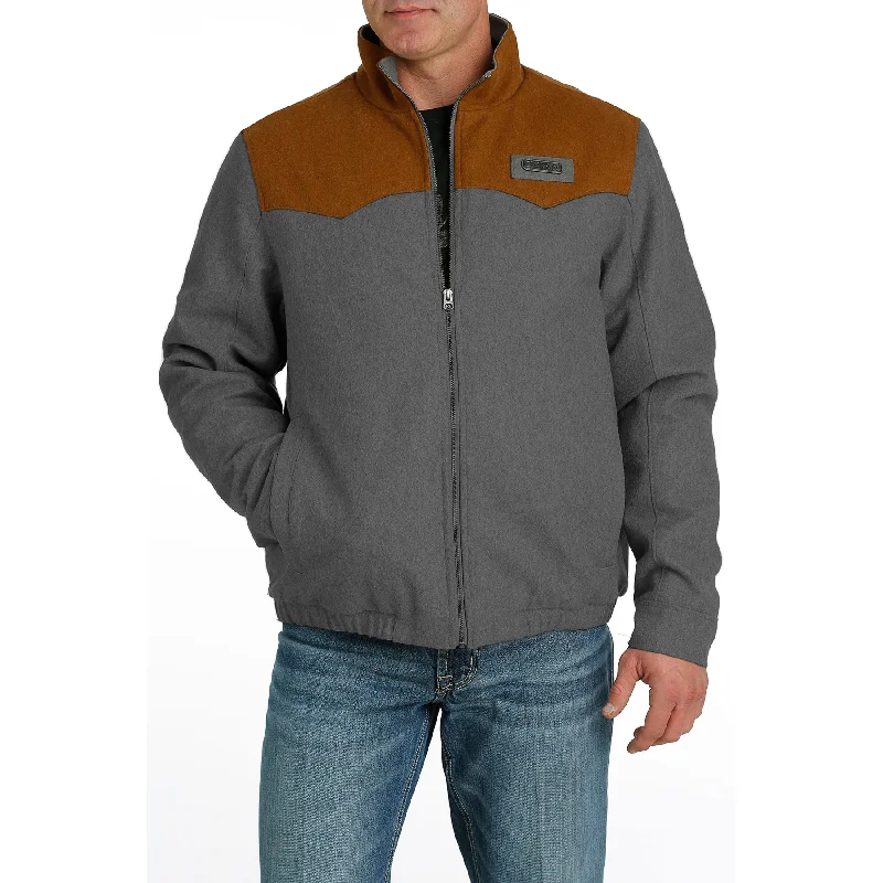 Cinch Men's Grey & Brown Conceal Carry Wooly Jacket MWJ1590001 A-Line Ball Gown Mermaid Cinch Men's Grey & Brown Conceal Carry Wooly Jacket MWJ1590001 A-Line Ball Gown Mermaid