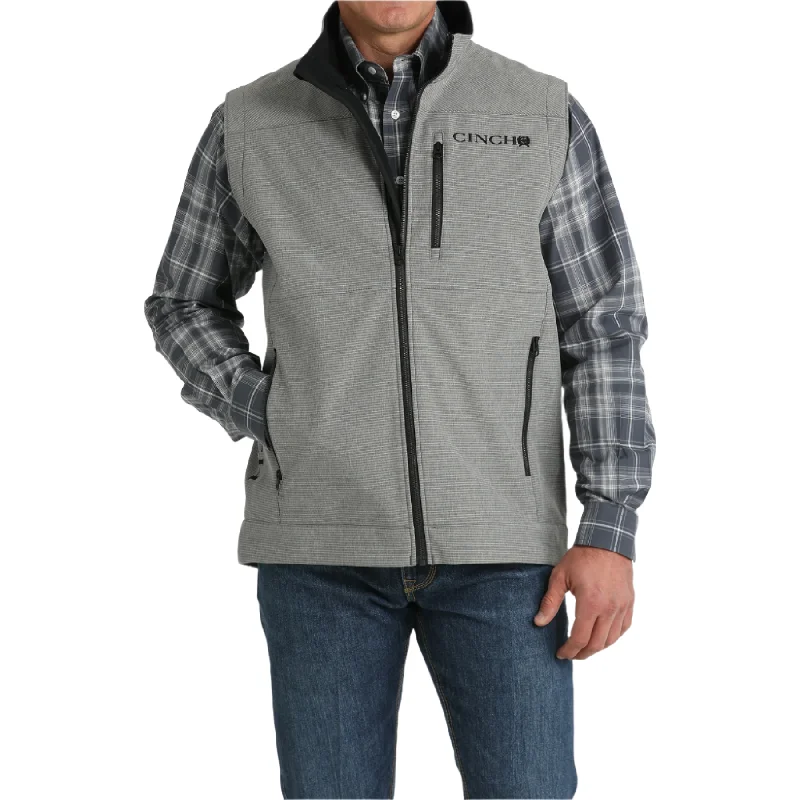 Cinch Men's Grey Concealed Carry Bonded Vest MWV1515023 Vest Waistcoat Gilet