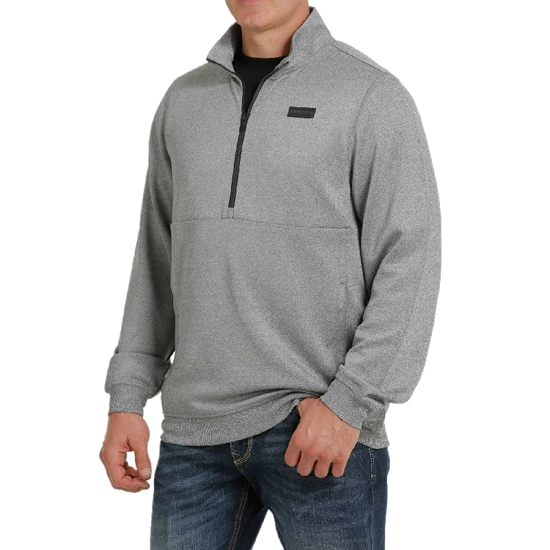 Cinch Men's Half Zip Heather Grey Pullover Sweatshirt MWJ1559001 Coat Overcoat Trench Coat Cinch Men's Half Zip Heather Grey Pullover Sweatshirt MWJ1559001 Coat Overcoat Trench Coat