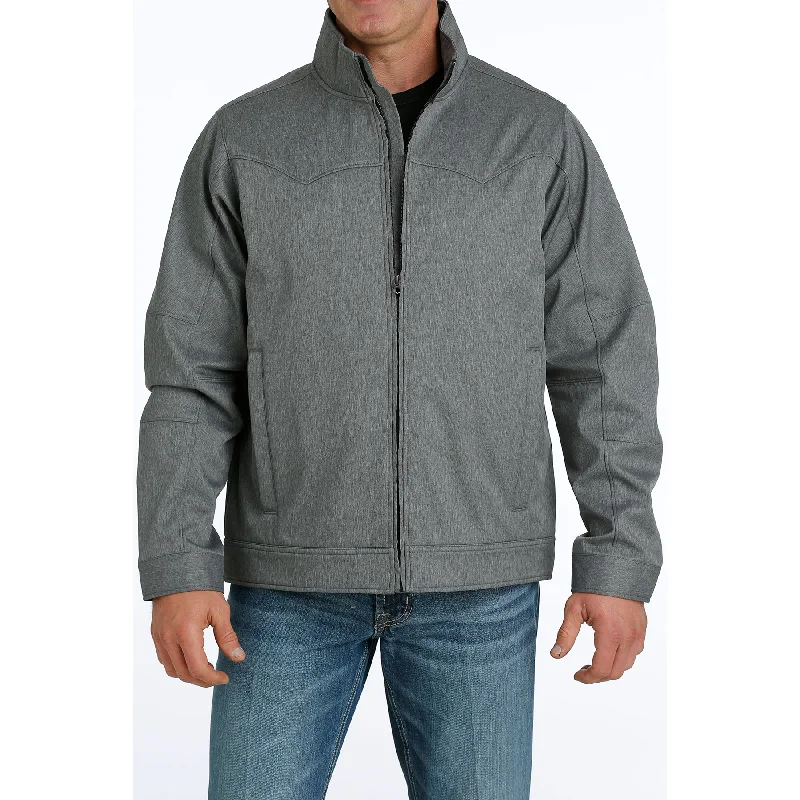 Cinch Men's Heather Grey Conceal Carry Bonded Jacket MWJ1589001 Quilted Jacket Anorak Windbreaker