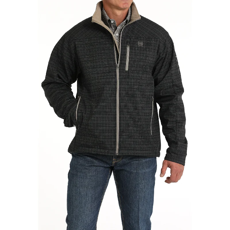 Cinch Men's Printed Bonded Navy Jacket MWJ1583007 Bomber Denim Leather