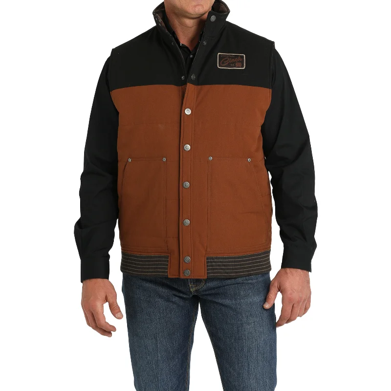 Cinch Mens Reversible Brown Vest MWV1910001 Suede Jacket Faux Fur Jacket Puffer Jacket Cinch Mens Reversible Brown Vest MWV1910001 Suede Jacket Faux Fur Jacket Puffer Jacket