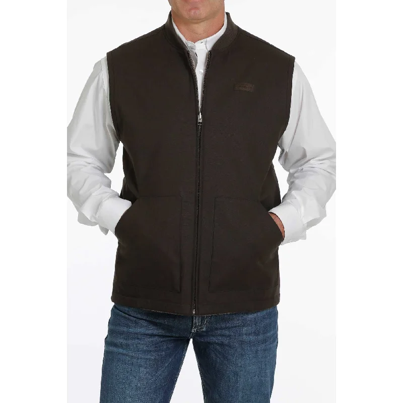 Cinch Men's Reversible Dark Brown & Light Brown Vest MWV1556002 Houndstooth Coat Plaid Coat Tartan Coat Cinch Men's Reversible Dark Brown & Light Brown Vest MWV1556002 Houndstooth Coat Plaid Coat Tartan Coat