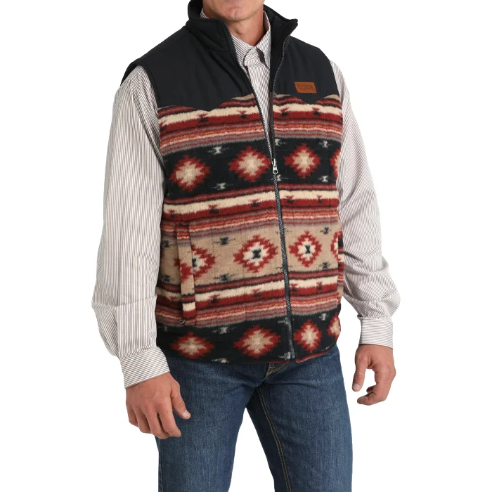 Cinch Men's Reversible Khaki Vest MWV1576004 Houndstooth Jacket Shearling Jacket Fleece Jacket Cinch Men's Reversible Khaki Vest MWV1576004 Houndstooth Jacket Shearling Jacket Fleece Jacket