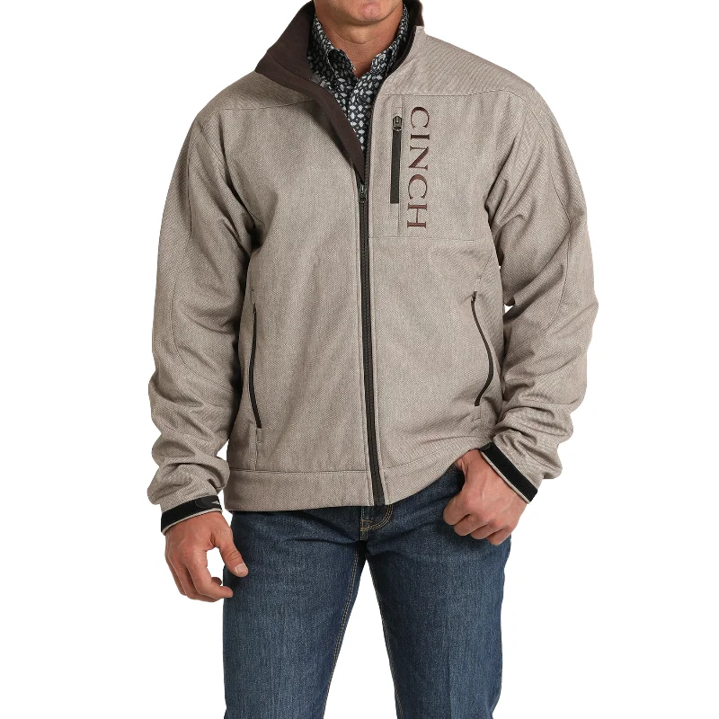 Cinch Men's Solid Bonded Logo Printed Stone Jacket MWJ1567010 Front Pockets Side Pockets Patch Pockets Cinch Men's Solid Bonded Logo Printed Stone Jacket MWJ1567010 Front Pockets Side Pockets Patch Pockets