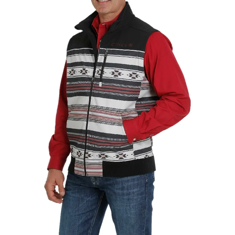 Cinch Men's Southwest Print Multi-Color Bonded Vest MWV1545002 Nylon Polyester Spandex Cinch Men's Southwest Print Multi-Color Bonded Vest MWV1545002 Nylon Polyester Spandex