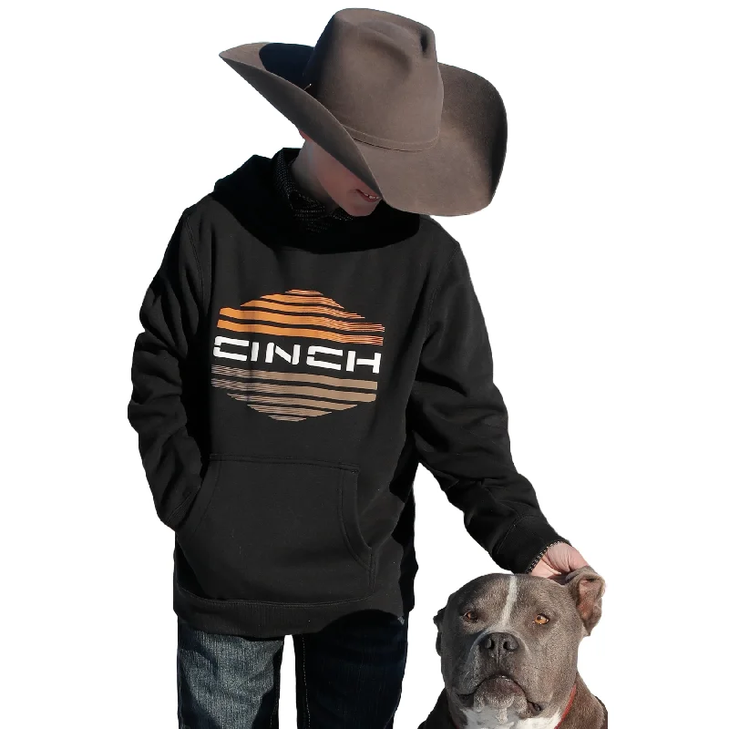 Cinch Youth Boy's Black Graphic Logo Pullover Hoodie MWK7510007 Turtleneck Jacket Crew Neck Jacket V-Neck Jacket Cinch Youth Boy's Black Graphic Logo Pullover Hoodie MWK7510007 Turtleneck Jacket Crew Neck Jacket V-Neck Jacket