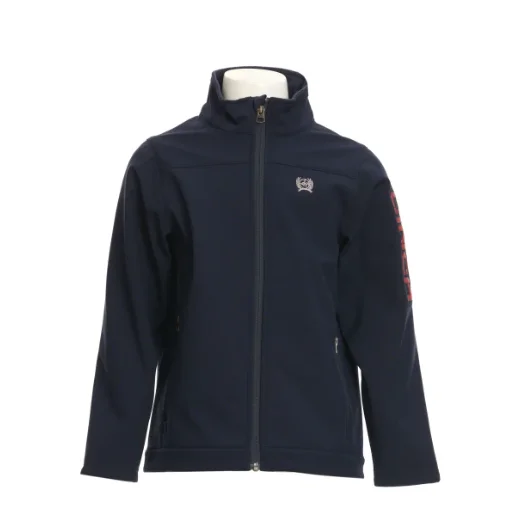 Cinch Youth Boy's Navy Bonded Serape Team Logo Jacket MWJ5070004 Knit Woven Fleece Cinch Youth Boy's Navy Bonded Serape Team Logo Jacket MWJ5070004 Knit Woven Fleece