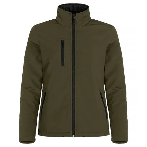 Clique Womens/Ladies Padded Soft Shell Jacket Sequined Lace Ribbed