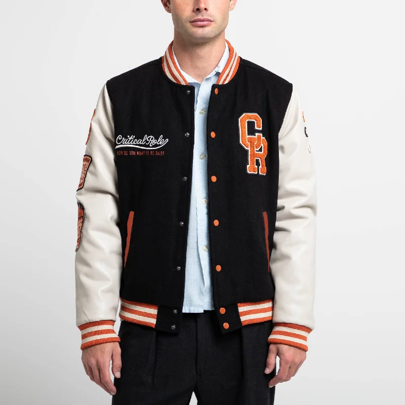 Campaign Varsity Jacket Satin Fabric Silk Fabric Chiffon Fabric