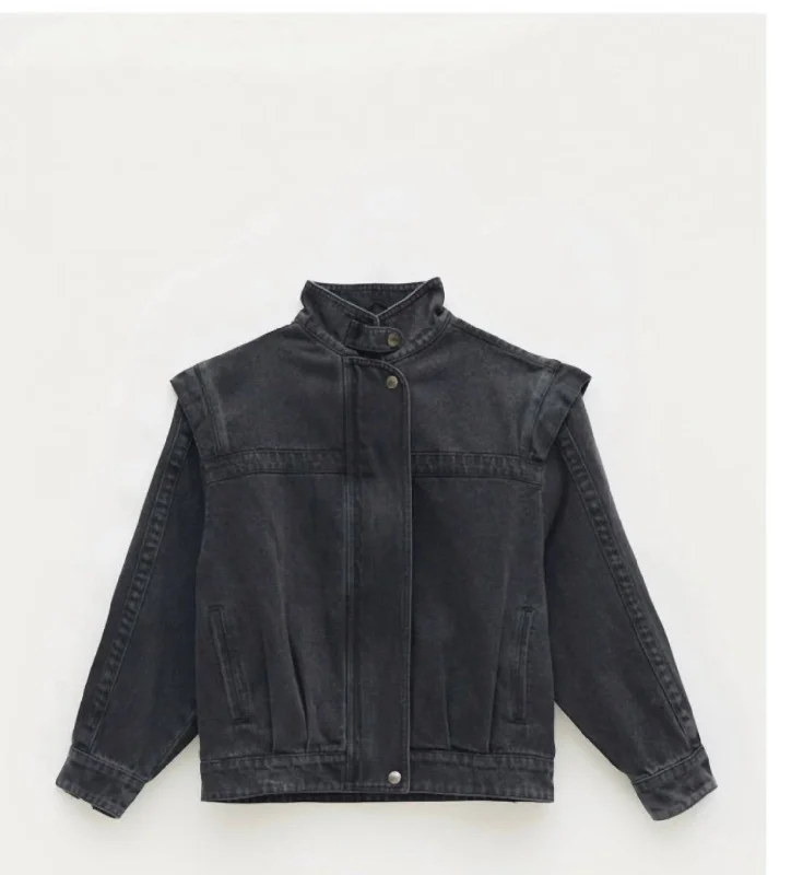 Denim With Shoulder Detail Jacket In Black Striped Jacket Polka Dot Jacket Floral Jacket Denim With Shoulder Detail Jacket In Black Striped Jacket Polka Dot Jacket Floral Jacket