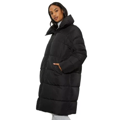 Dorothy Perkins Womens/Ladies Oversized Longline Padded Jacket Peter Pan Collar Cowl Neck Turtleneck Dorothy Perkins Womens/Ladies Oversized Longline Padded Jacket Peter Pan Collar Cowl Neck Turtleneck