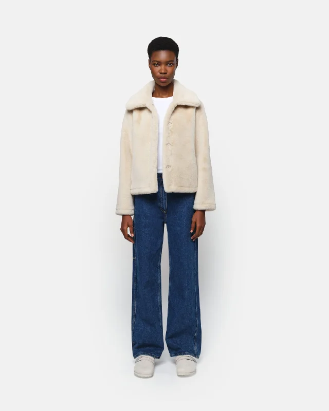 Elis Latte Short Coat Stretchy Active Jacket