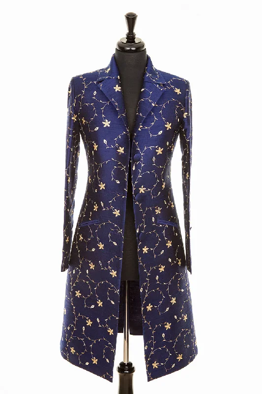 Grace Coat in Royal Flowy Lightweight Kimono
