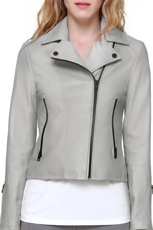 Megane Leather Jacket Belted Midi-Length Coat