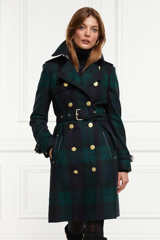 Marlborough Trench Coat (Blackwatch) Recycled Down Jacket