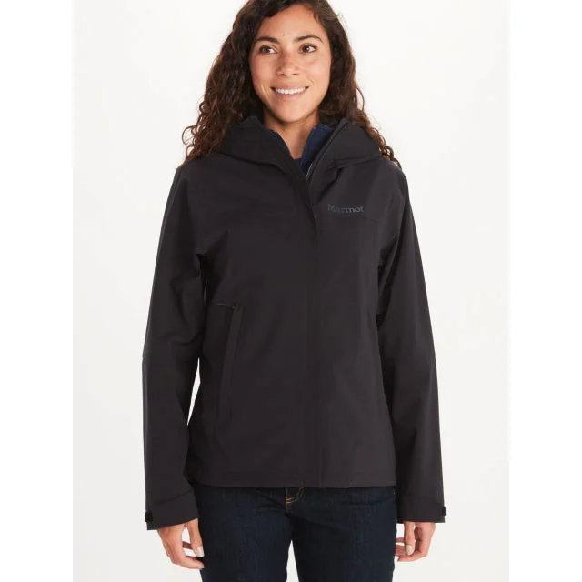 Women's Precip Eco Pro Jacket Notch Collar Peter Pan Collar Cowl Neck