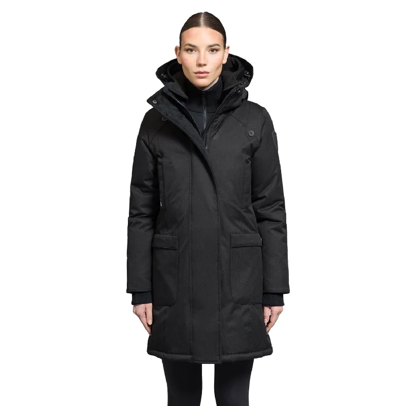 Merideth Furless Ladies Parka Black Stylish Bomber Jacket