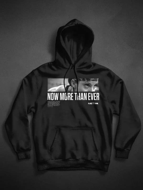 NOW MORE THAN EVER HOODIE - BLACK Classic Trench Coat