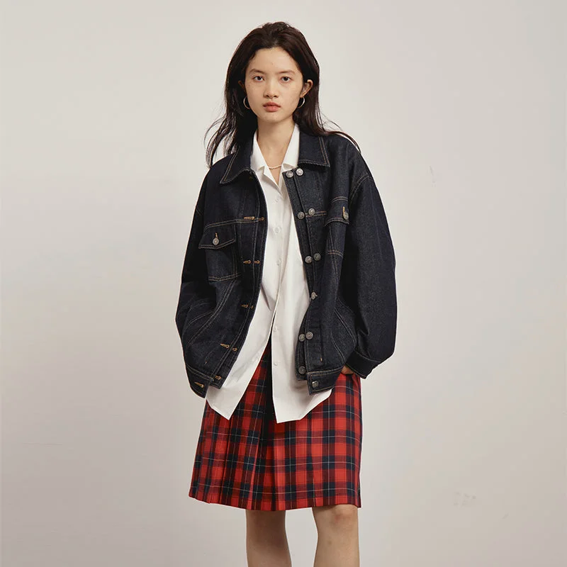 OMONT ヴィンテージルーズフィットデニムジャケット OMT146 Classic Trench Coat