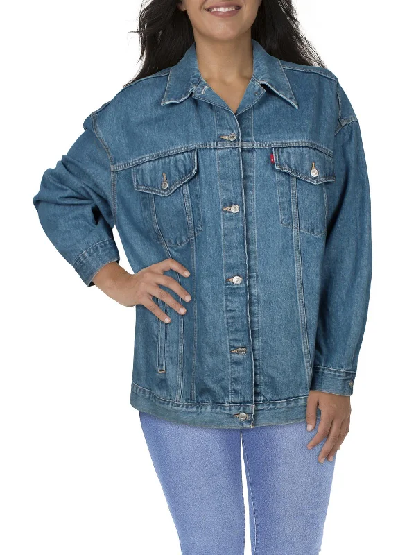 Plus Womens Jean Baggy Denim Jacket Wool Jacket Cashmere Jacket Tweed Jacket