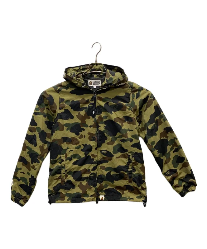 [Pre-owned] A BATHING APE Monkey Camo Full Zip Hoodie Jacket Wool Fabric Cashmere Fabric Tweed Fabric