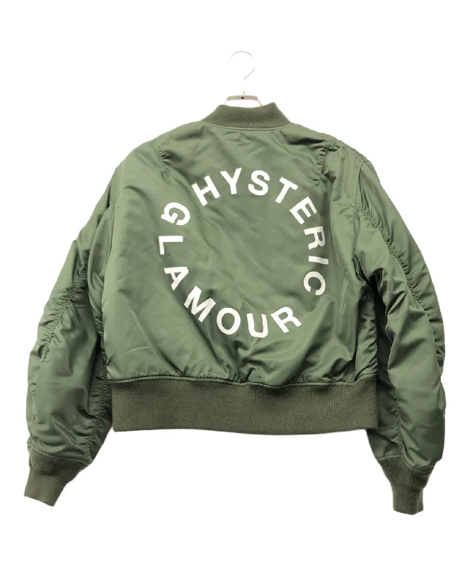 [Pre-owned] Hysteric Glamour MA-1 Jacket 01213AB01 Zippered Jacket Buttoned Jacket Snapped Jacket