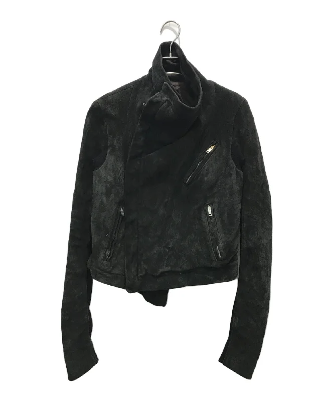 [Pre-owned] RICK OWENS Suede leather rider's zip jacket RO5733/LR Hoodie Zip-Up Jacket Button-Up Jacket