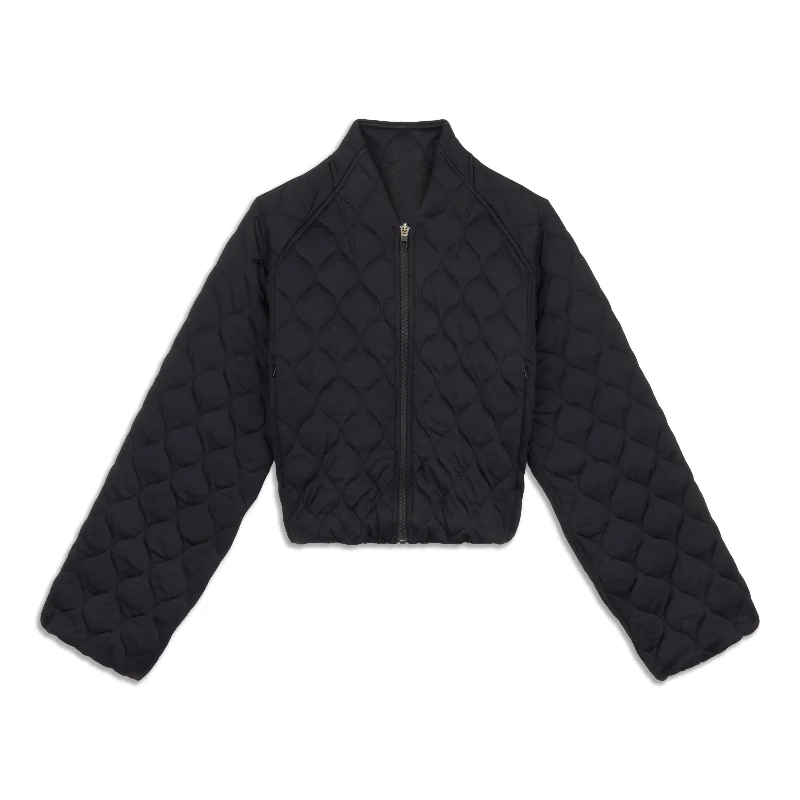 Quilted Bomber Jacket - Resale Hooded Puffer Anorak