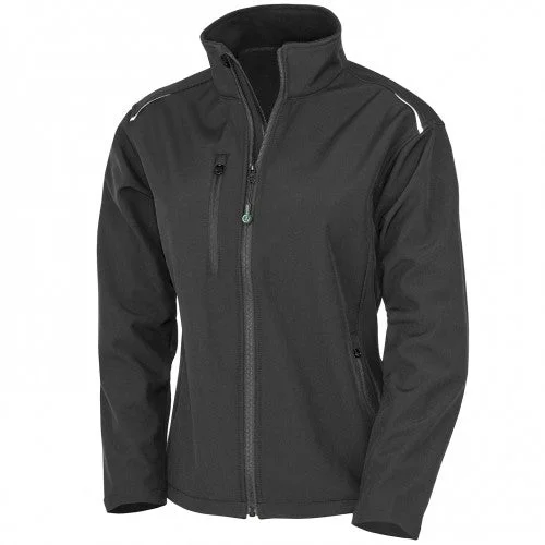 Result Genuine Recycled Womens/Ladies Recycled 3 Layer Soft Shell Jacket Anorak Windbreaker Fleece Result Genuine Recycled Womens/Ladies Recycled 3 Layer Soft Shell Jacket Anorak Windbreaker Fleece