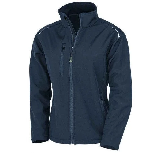 Result Genuine Recycled Womens/Ladies Three Layer Soft Shell Jacket Fitted Loose Oversized Result Genuine Recycled Womens/Ladies Three Layer Soft Shell Jacket Fitted Loose Oversized