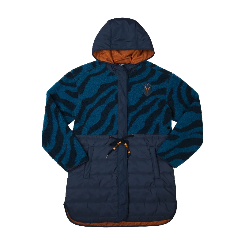 Ahsoka Sherpa Puffer Jacket Tiered Jacket Buttoned Jacket Zippered Jacket